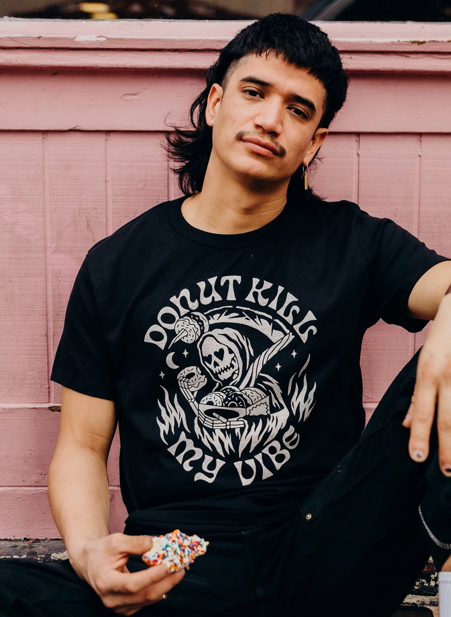 Donut Kill My Vibe T-Shirt: L