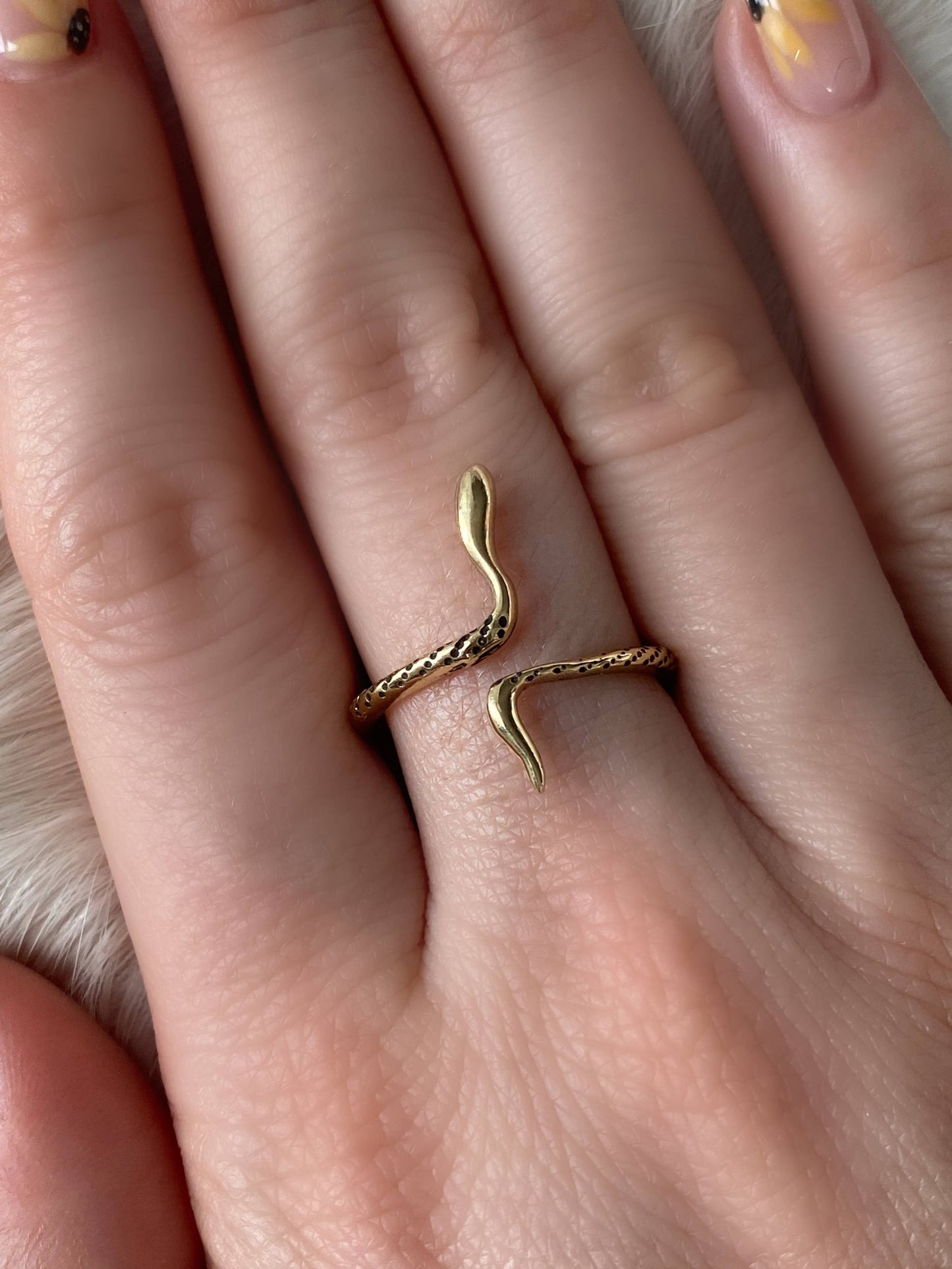 Brass Serpent Ring: 8
