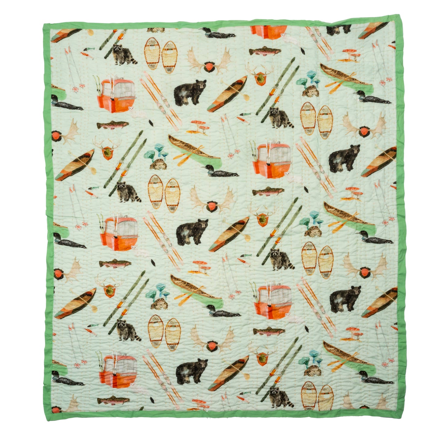 Quilted Throw- Upstate Camp