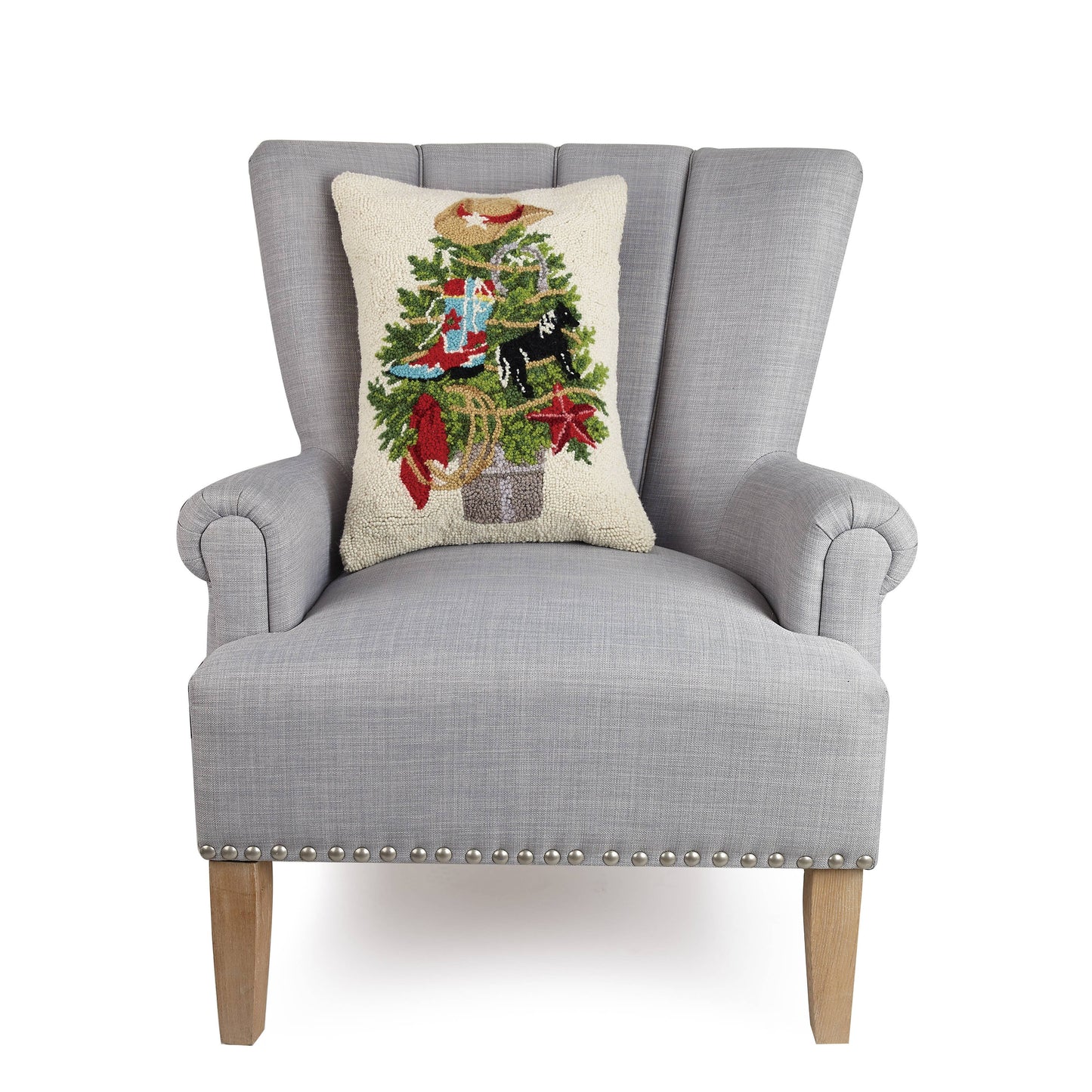 Western Christmas Tree Hook Pillow