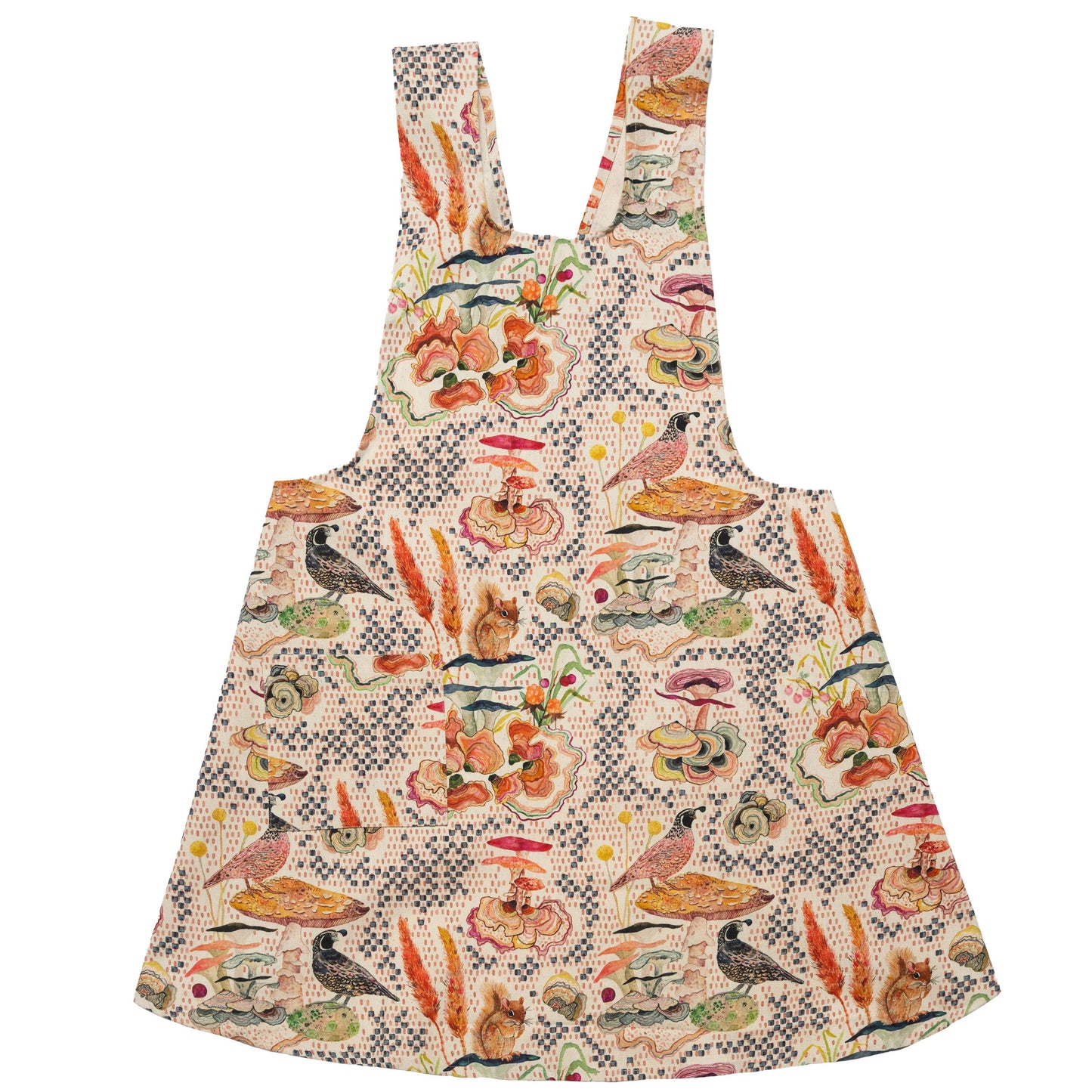 Pinafore Apron - Squirrel & Quail