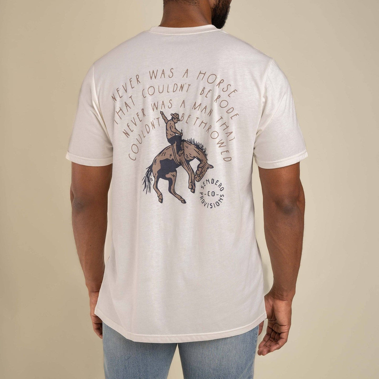 Never Was a Horse T-Shirt: Vintage White / X-Large