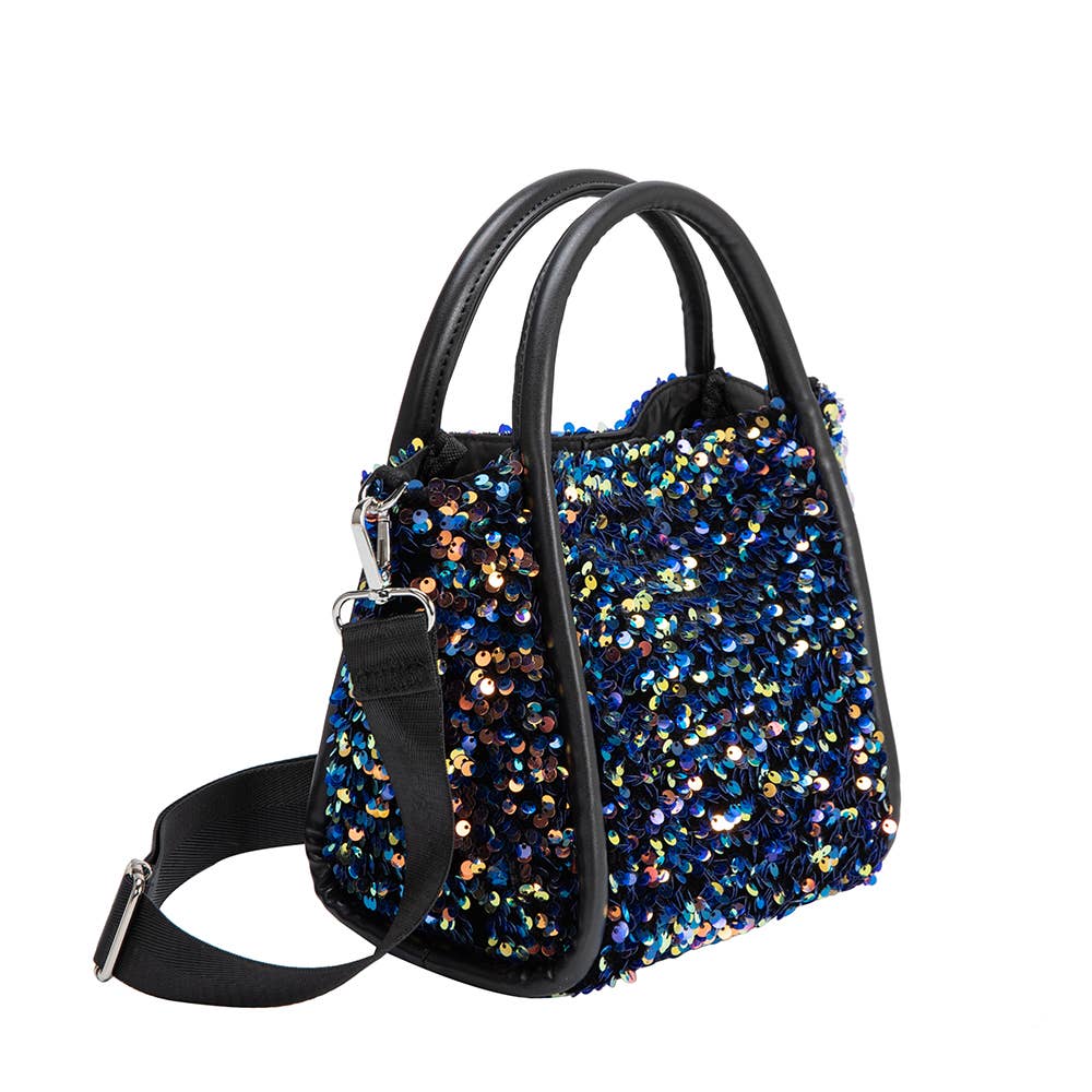 Cassandra Black Small Top Handle Bag