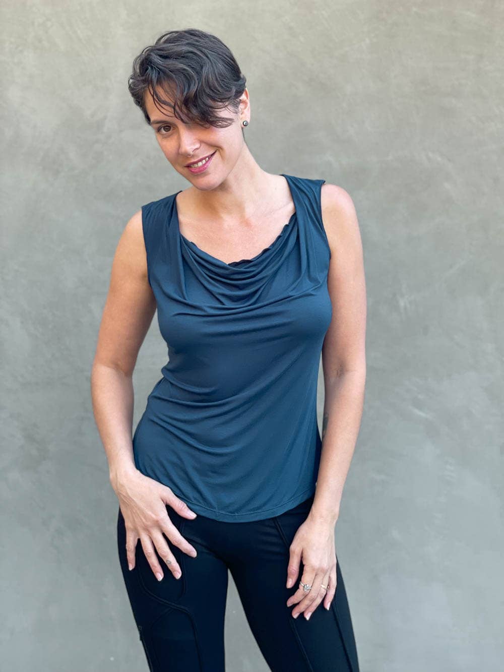 Carrie Top: S / Teal