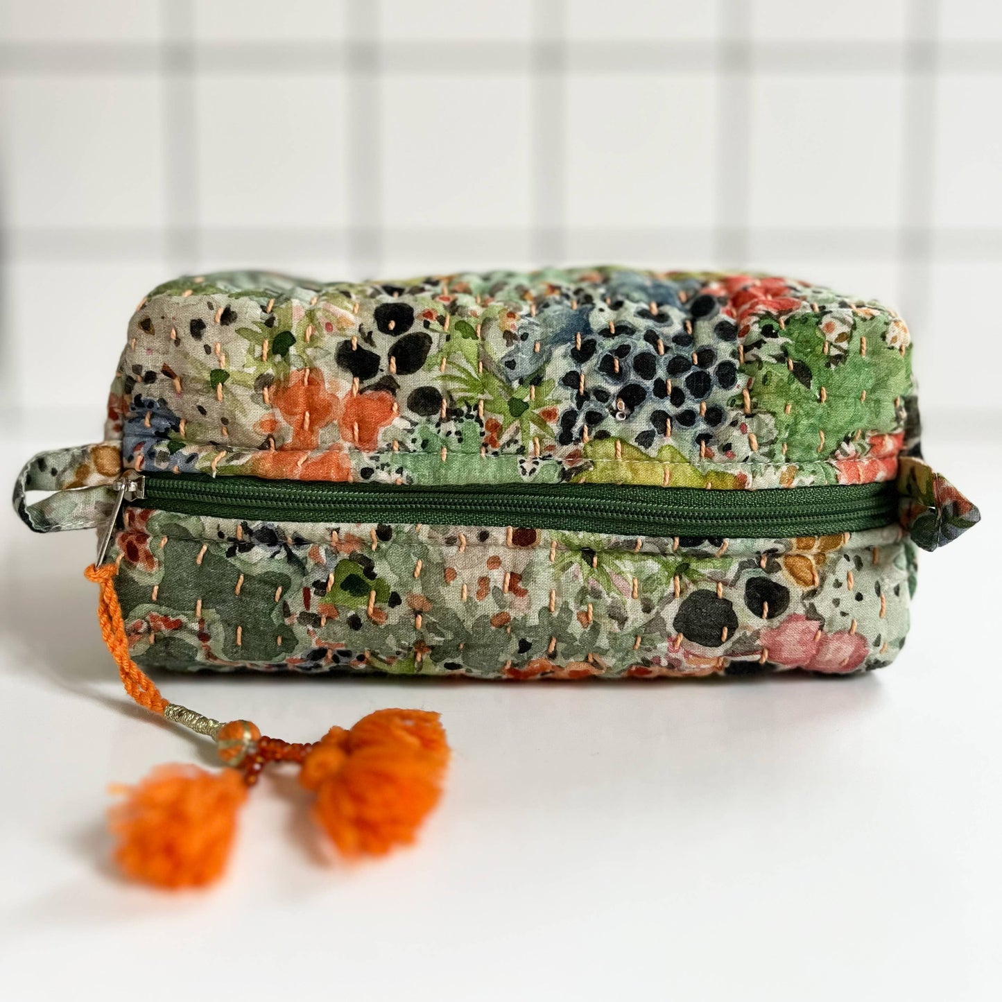Quilted Dopp- Lichen Bark