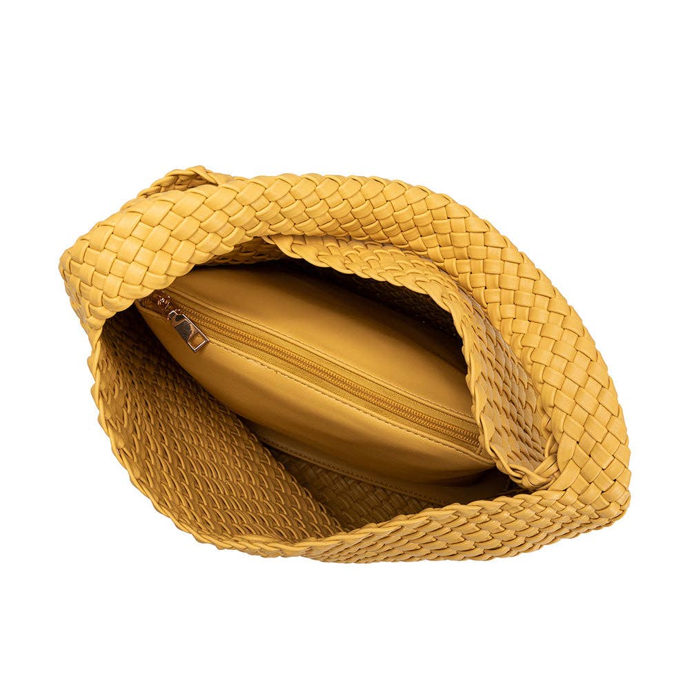 Johanna Yellow Recycled Vegan Shoulder Bag