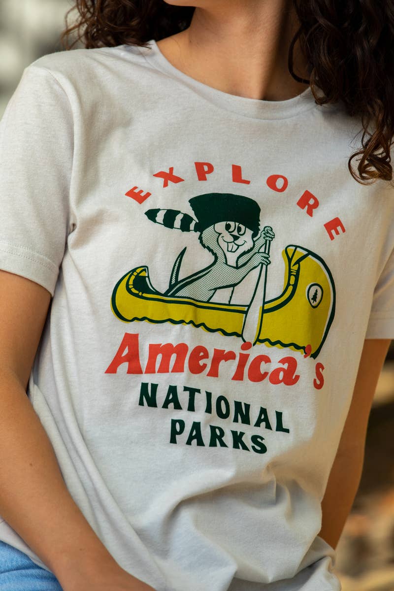 Paddle the Parks T-shirt: XL / Dune