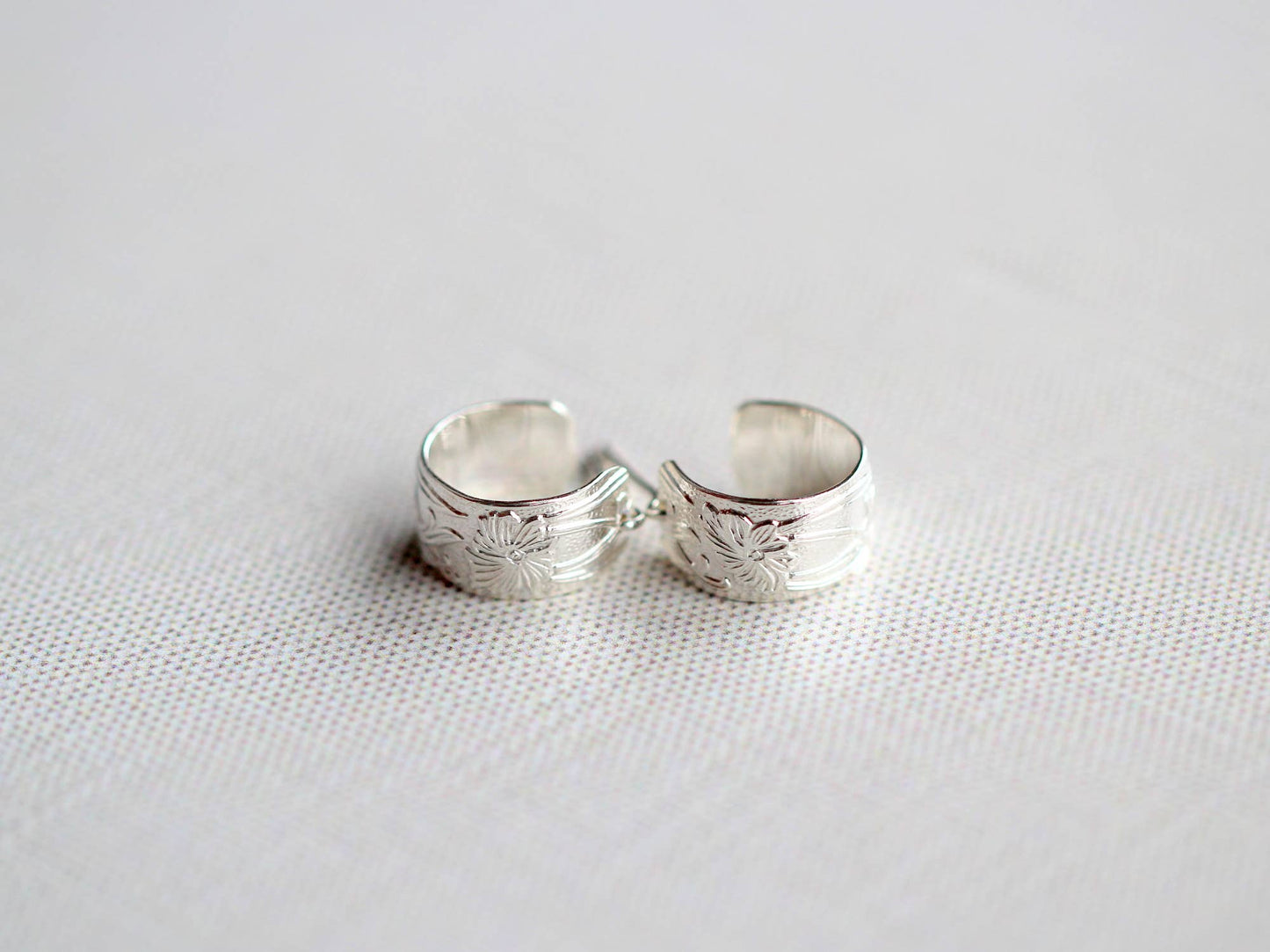 Poppy Hoops: Sterling Silver