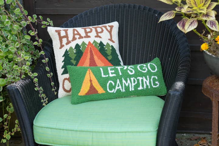 Happy Camper Hook Pillow
