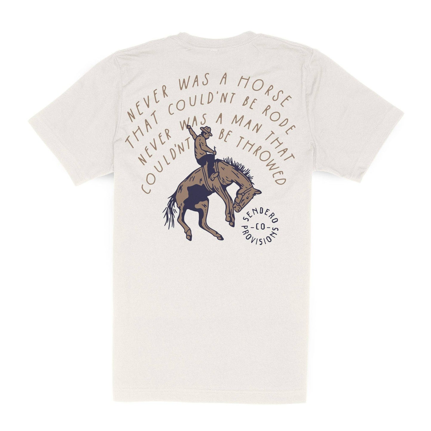 Never Was a Horse T-Shirt: Vintage White / X-Large