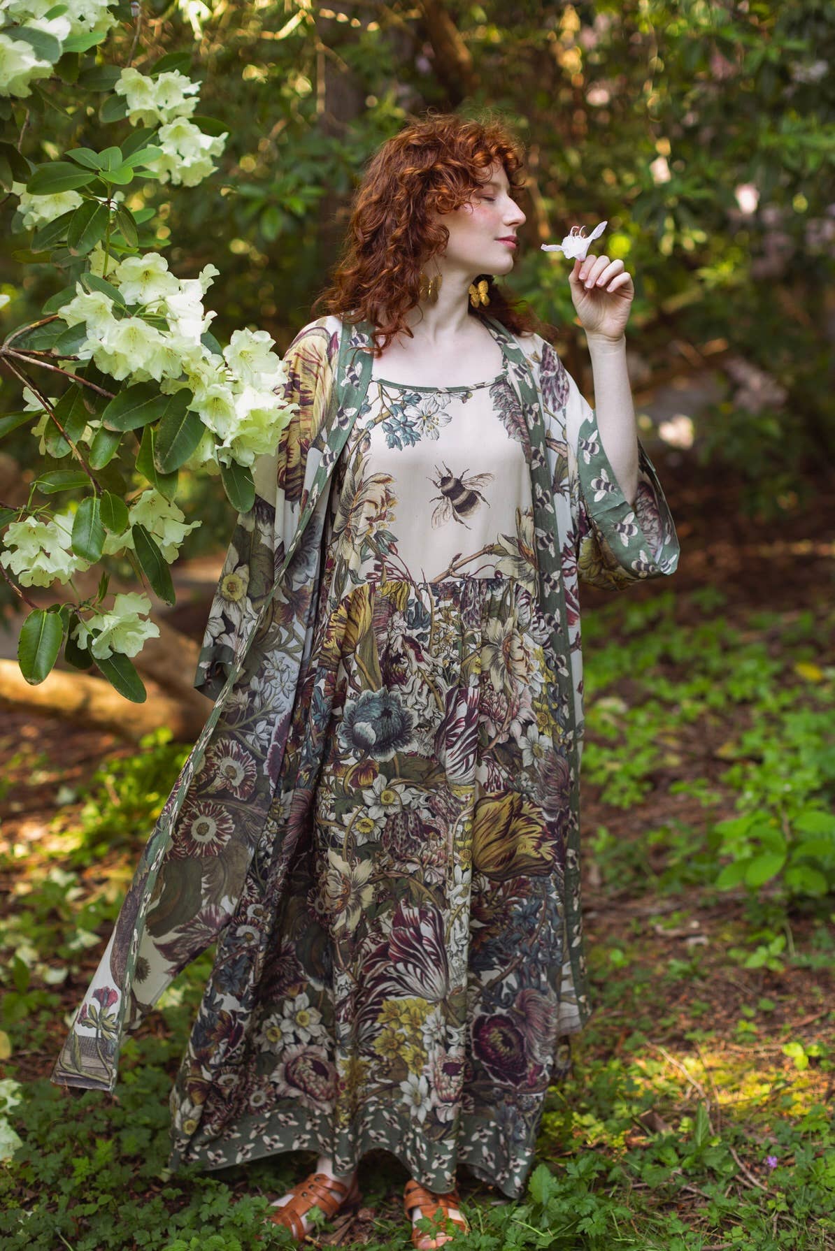 Love Grows Wild Bohéme Slip Dress With Bees: L/XL (fits approx. size 12-16)