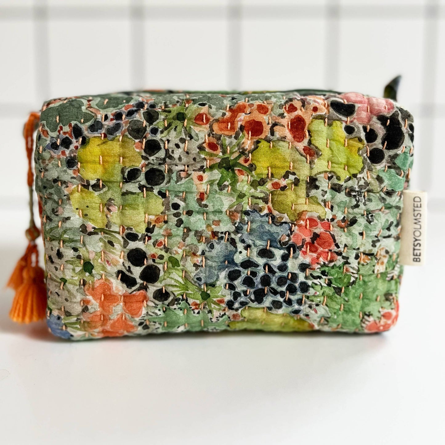 Quilted Dopp- Lichen Bark