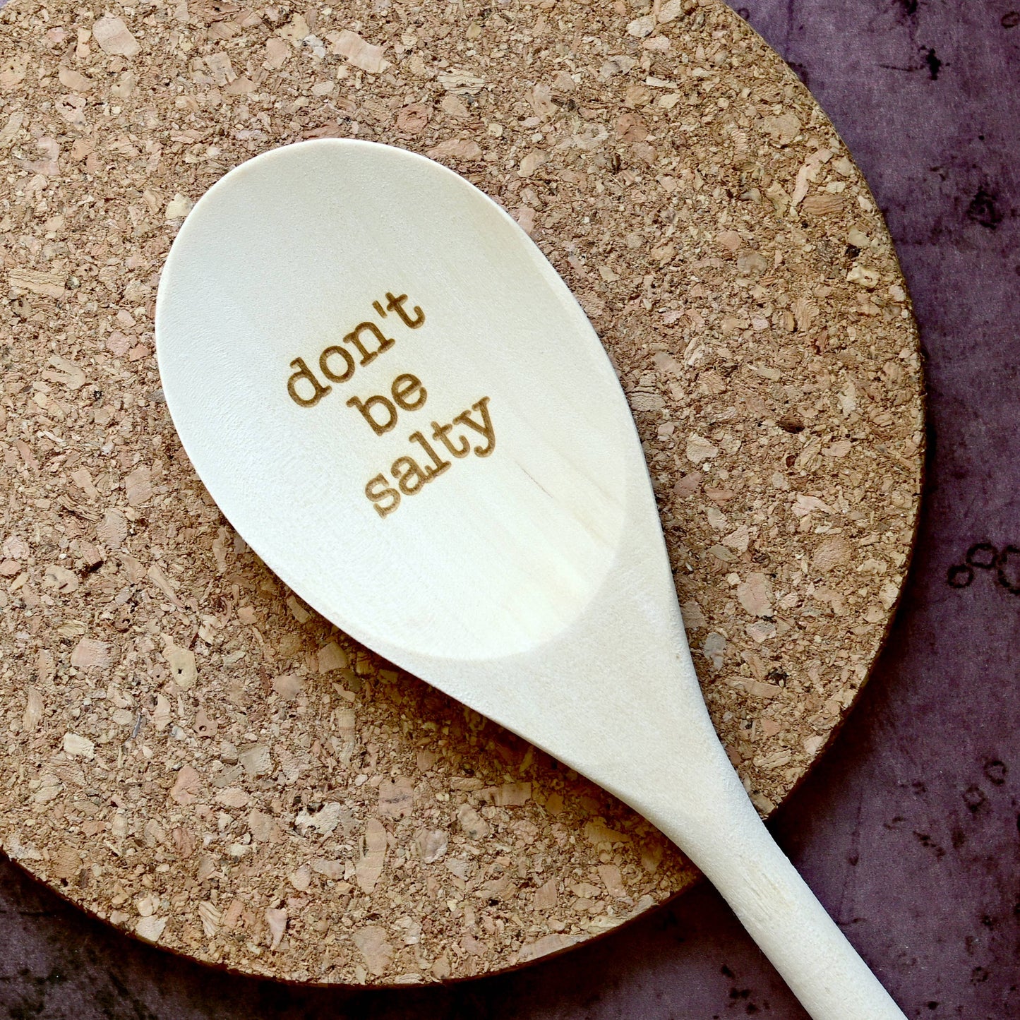 Don't Be Salty Engraved Spoons