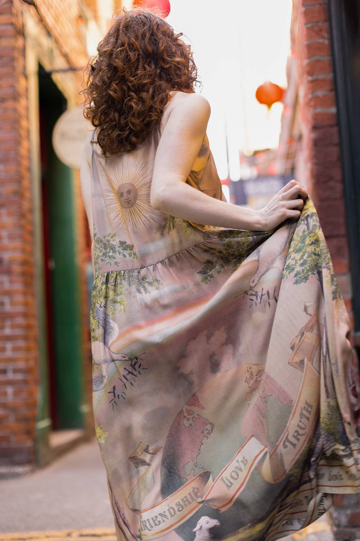 Friendship Love & Truth Vintage Wash Bohéme Slip Dress: S/M (fits approx. size 6-10)