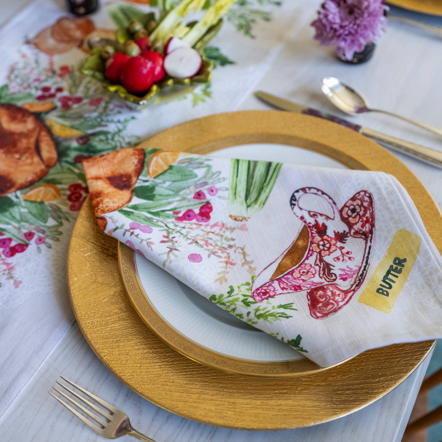 Napkins Pack of 4- Turkey Dinner