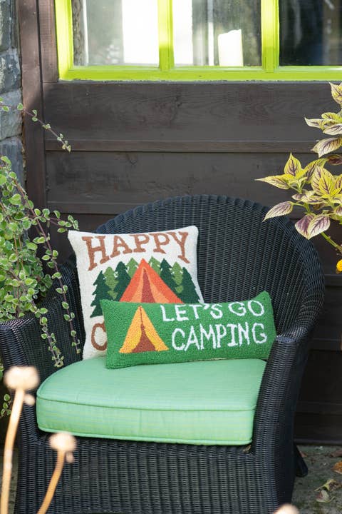 Happy Camper Hook Pillow