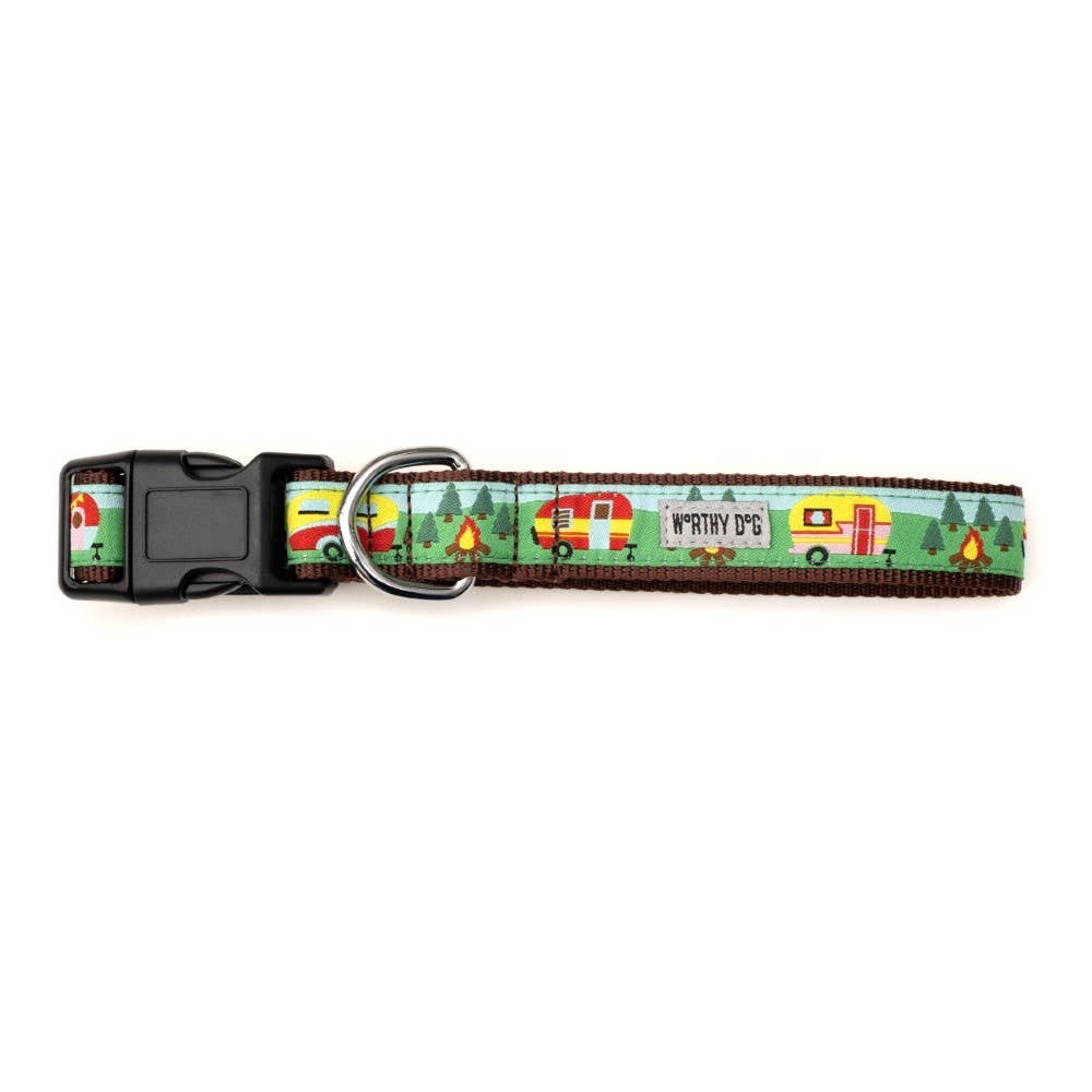 Happy Camper Collar: Large / Multicolored