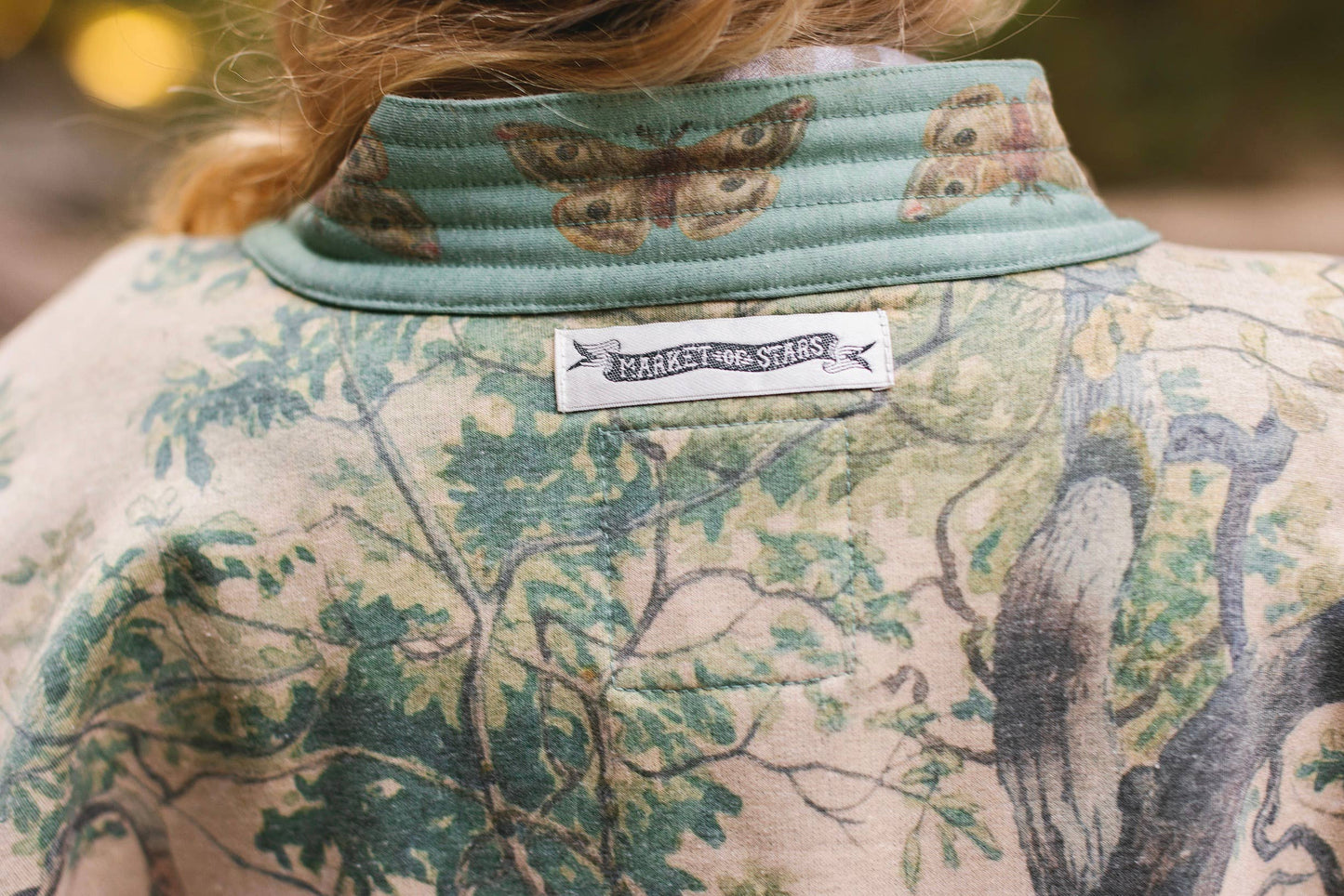 Earth & Sky Fleece Lined Cozy Cottage Cardigan Kimono Jacket