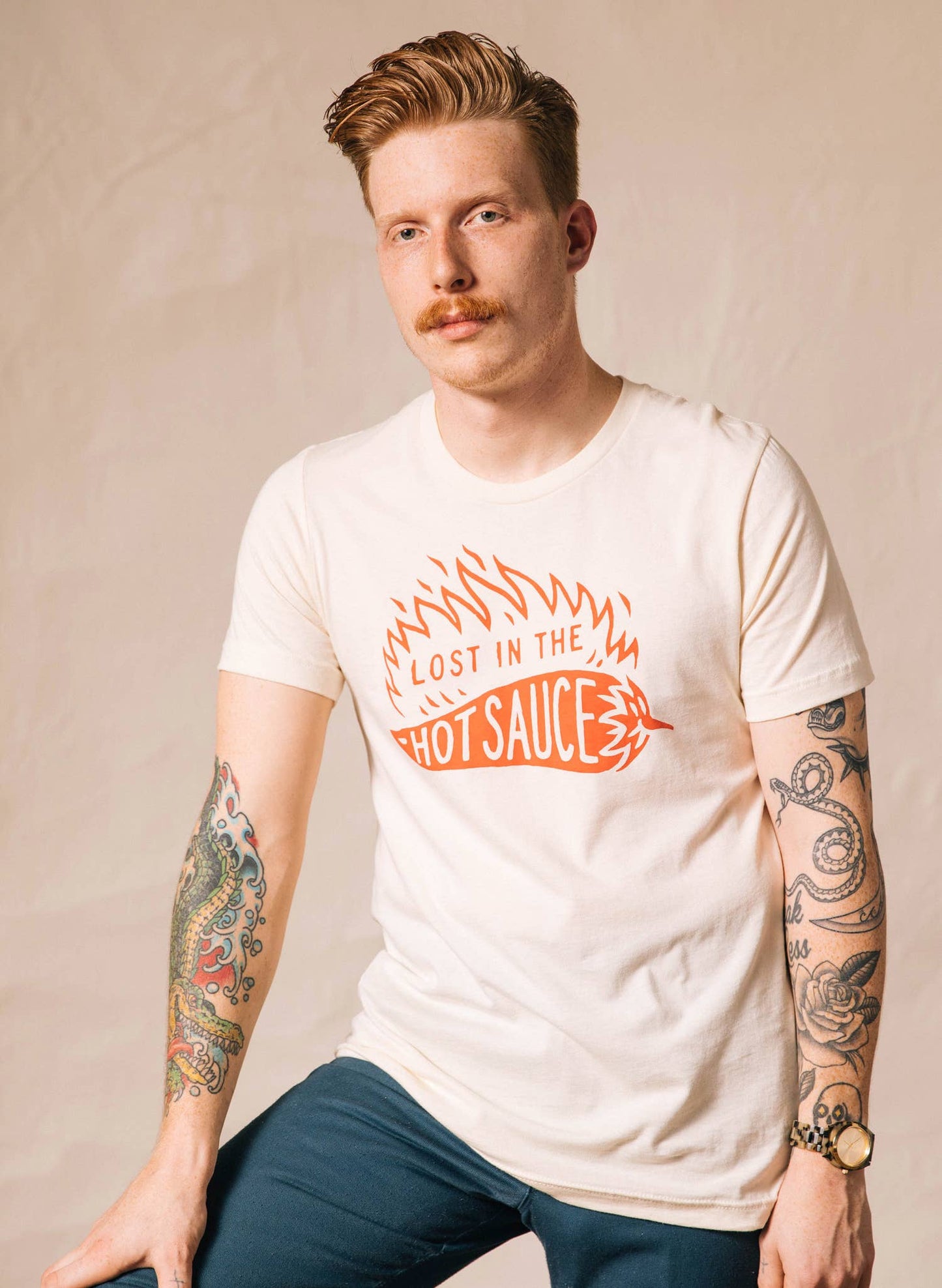 Lost in the Hot Sauce Tee: XX Large