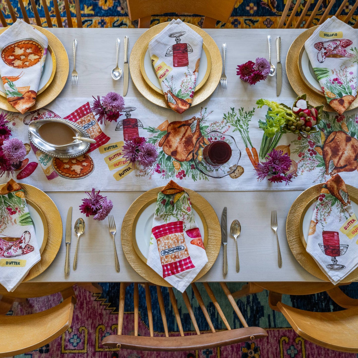 Napkins Pack of 4- Turkey Dinner