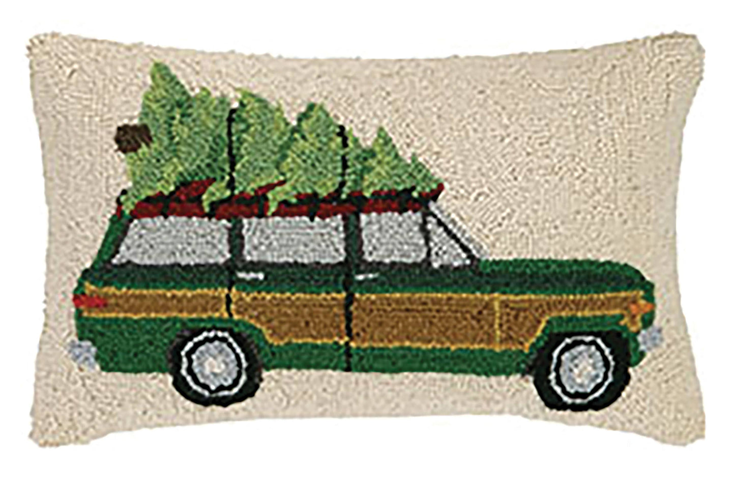 Jeep Woody With Tree Hook Pillow