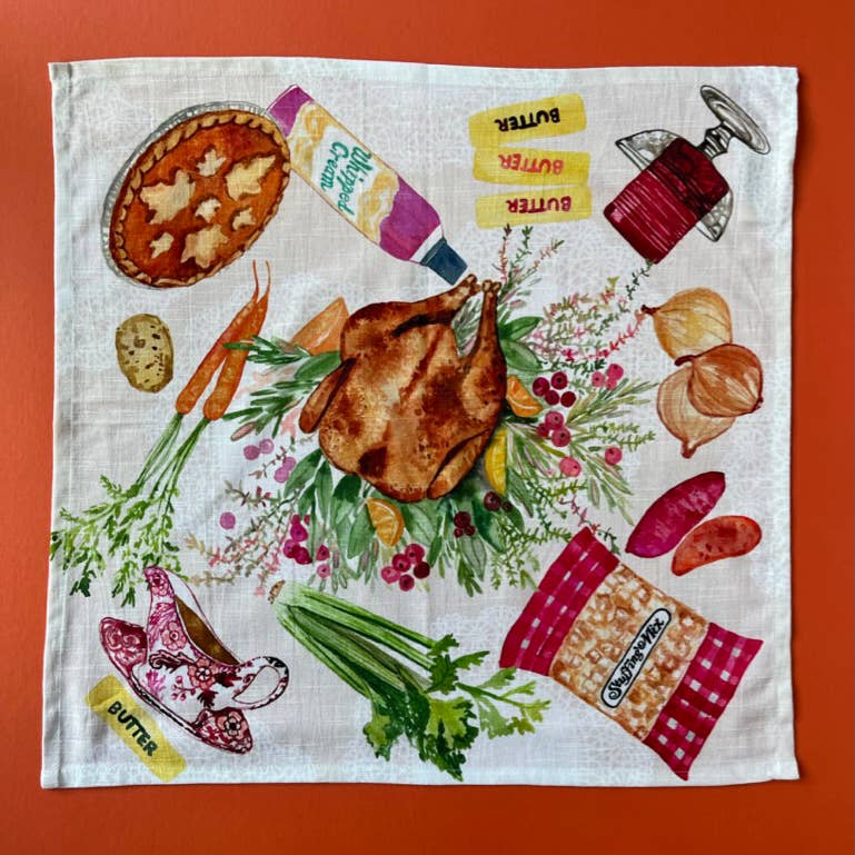 Napkins Pack of 4- Turkey Dinner
