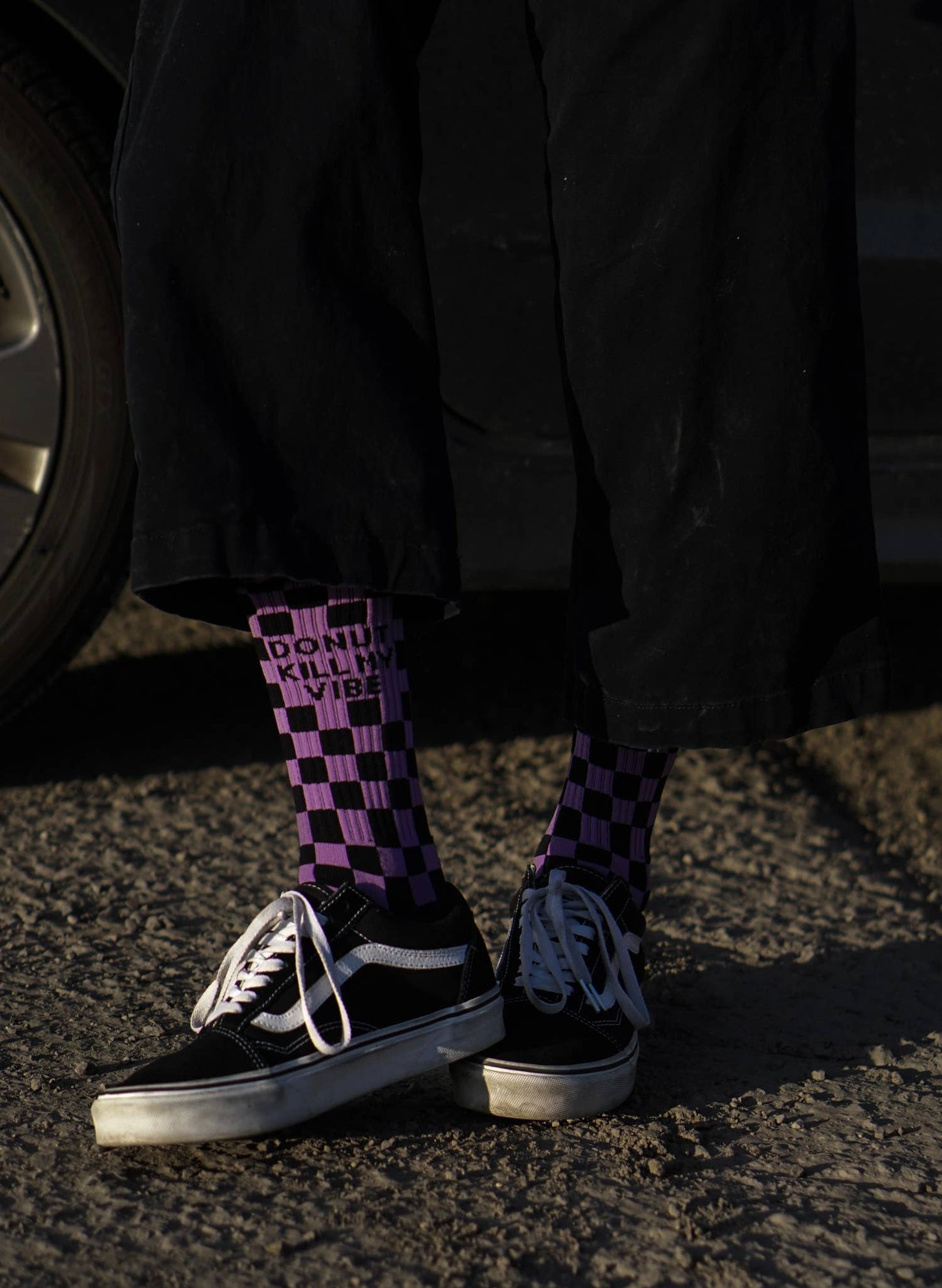 Donut Kill My Vibe Comfy Crew Socks