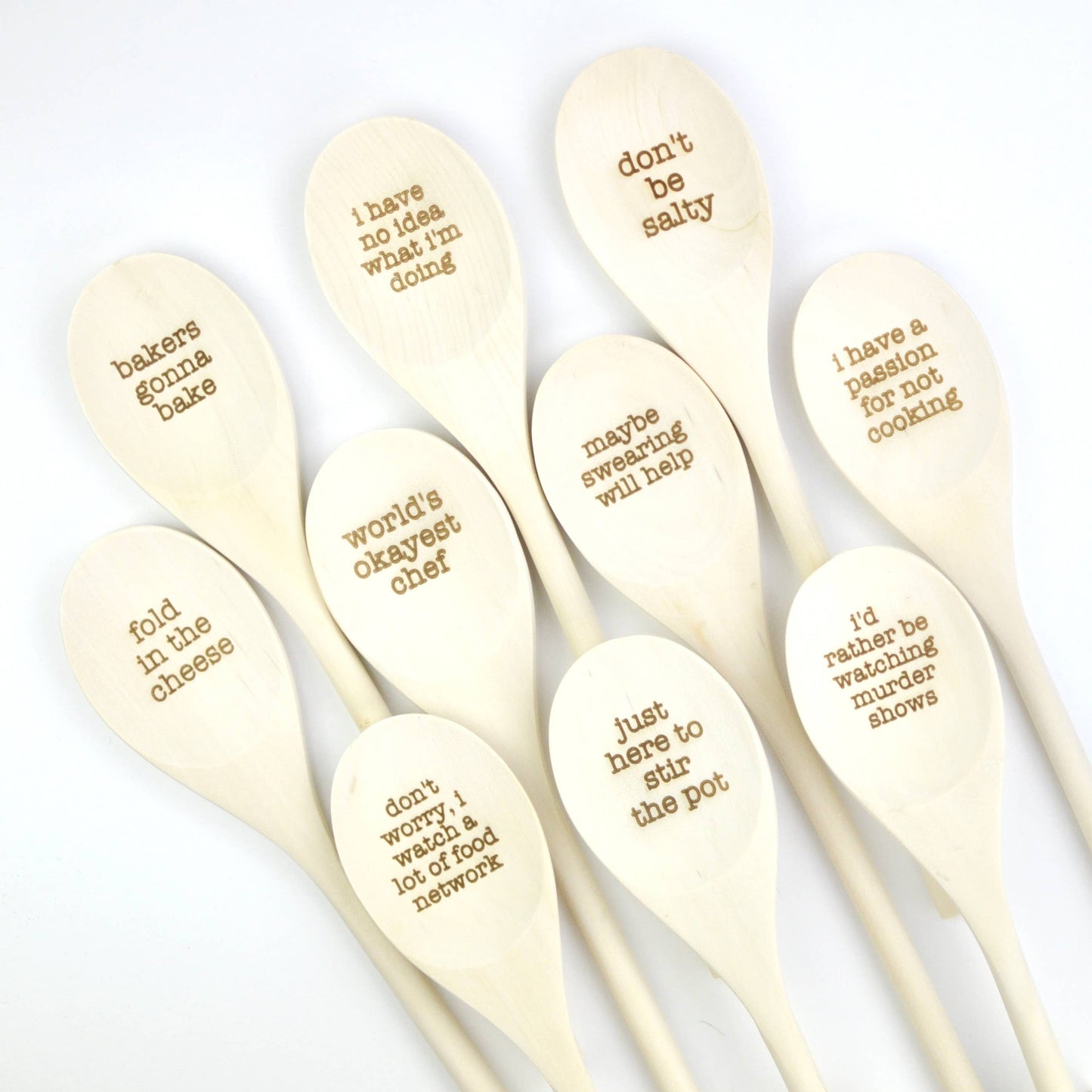 Don't Be Salty Engraved Spoons
