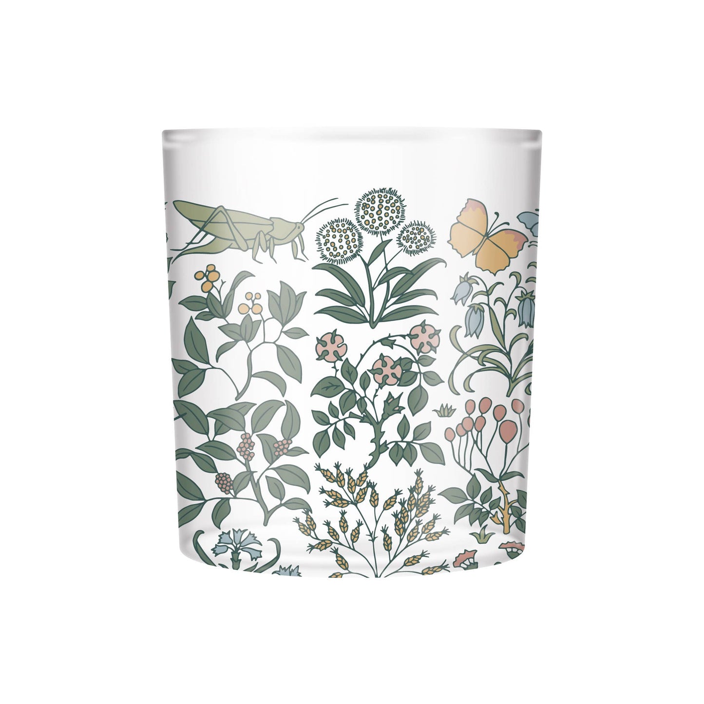 Drinking Glass Tumbler Voysey Botanical Garden Wildlife