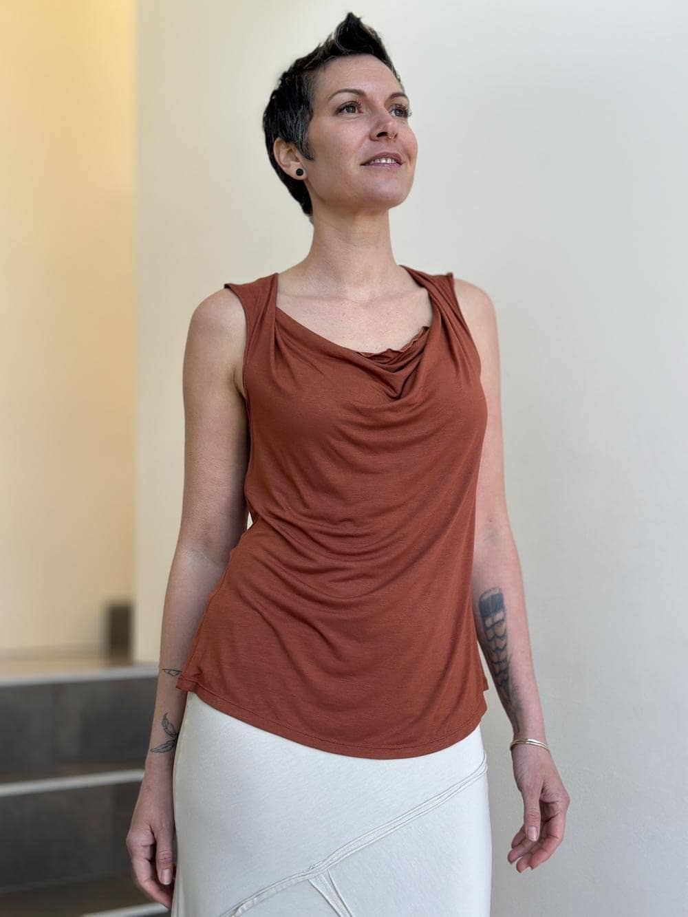 Carrie Top: L / Teal