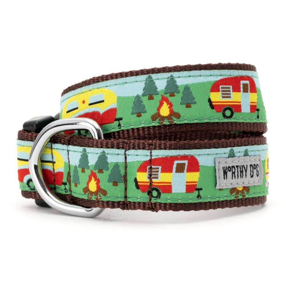 Happy Camper Collar: Multicolored / X Large