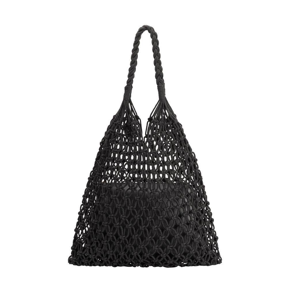 Izzy Medium Shoulder Bag in Black