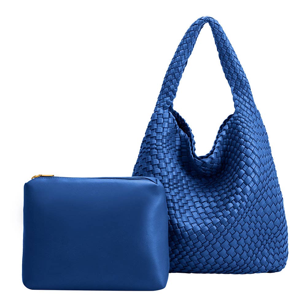 Johanna Cobalt Recycled Vegan Shoulder Bag