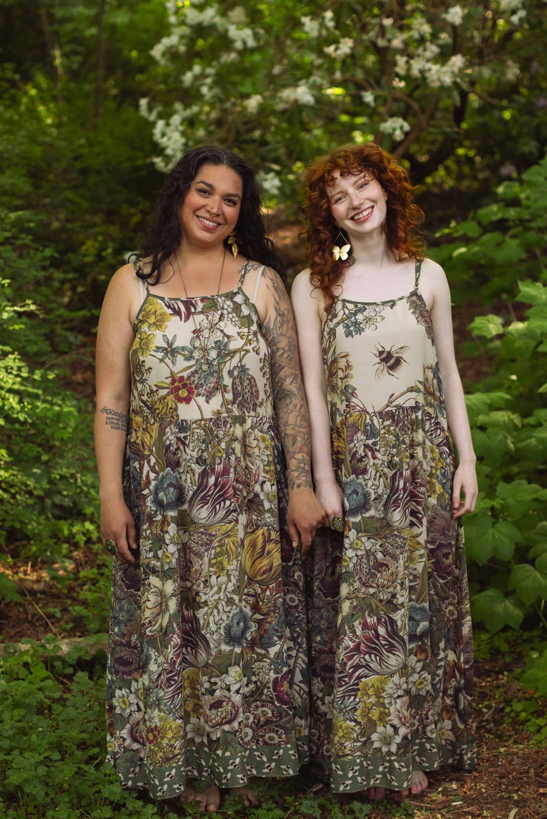 Love Grows Wild Bohéme Slip Dress With Bees: S/M (fits approx. size 6-10)