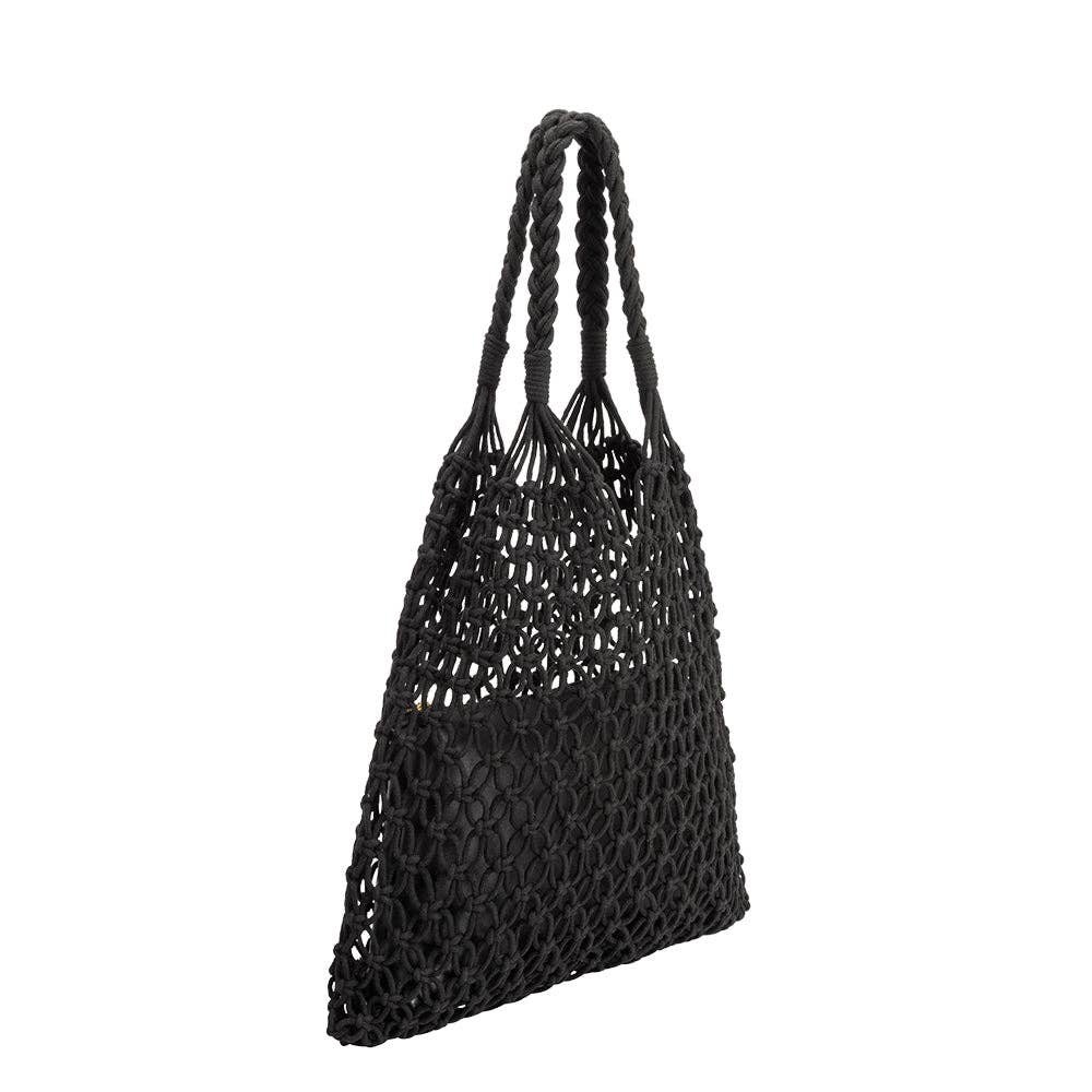 Izzy Medium Shoulder Bag in Black