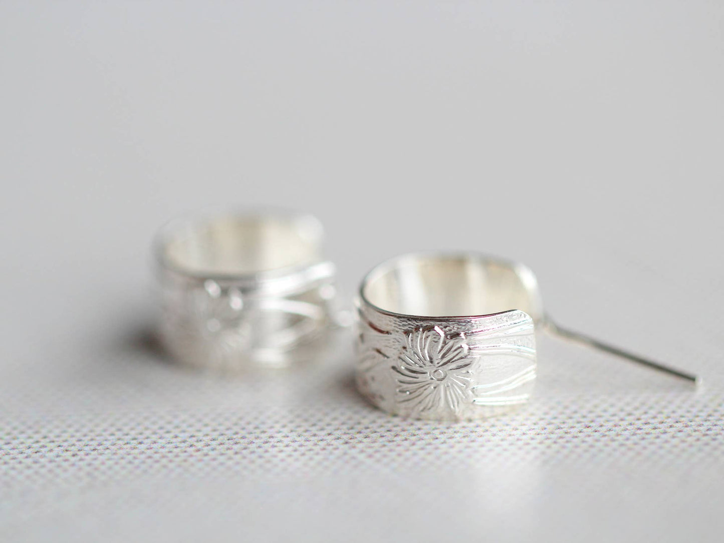 Poppy Hoops: Sterling Silver