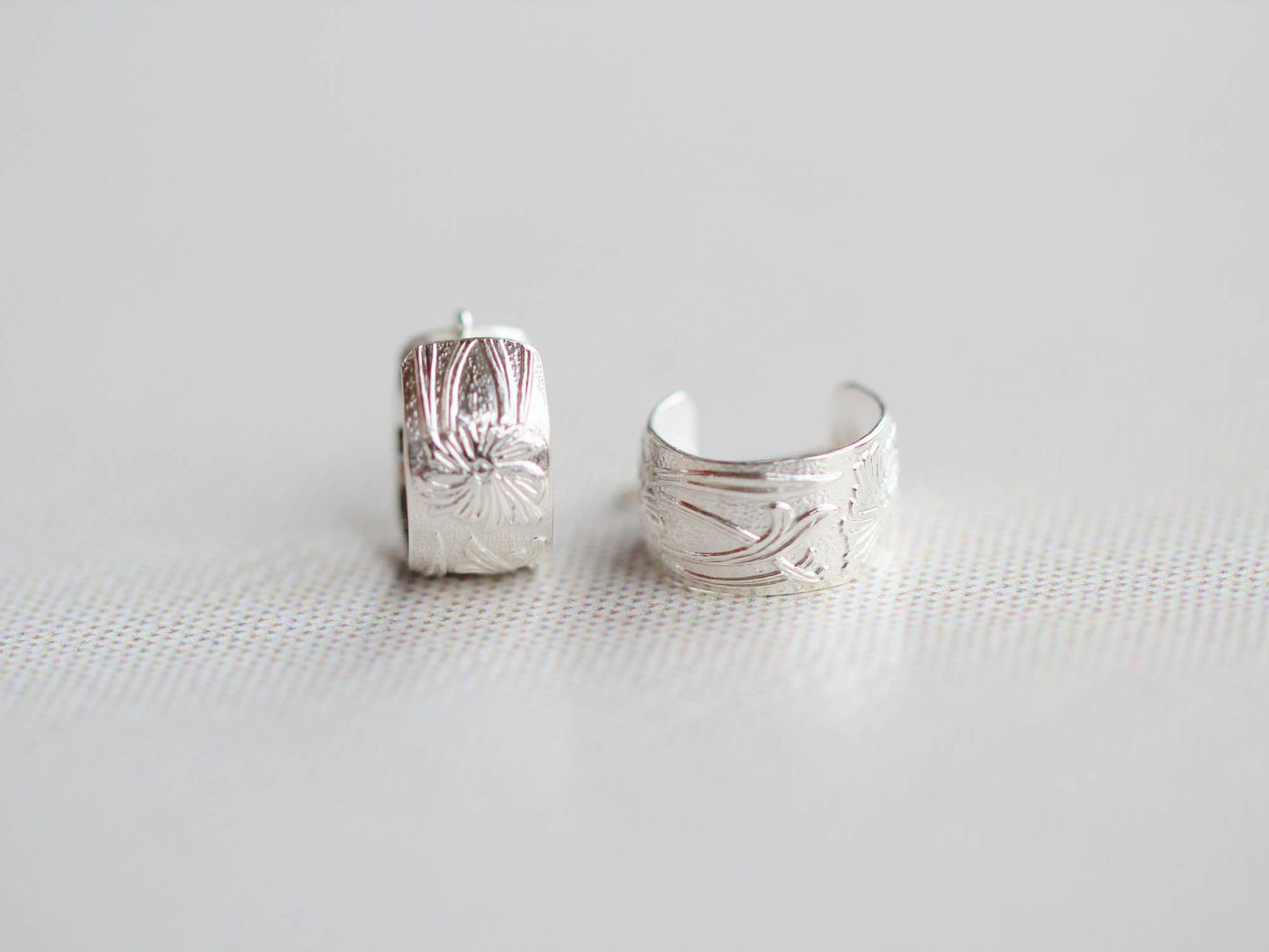 Poppy Hoops: Sterling Silver