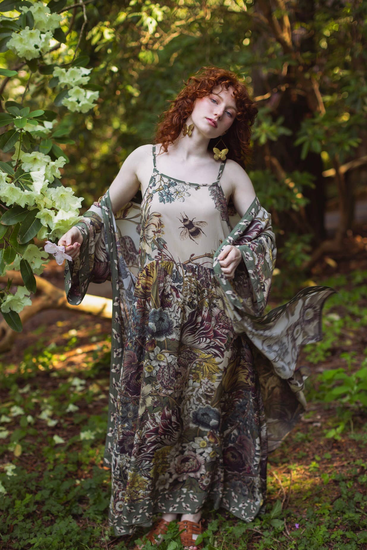Love Grows Wild Bohéme Slip Dress With Bees: S/M (fits approx. size 6-10)