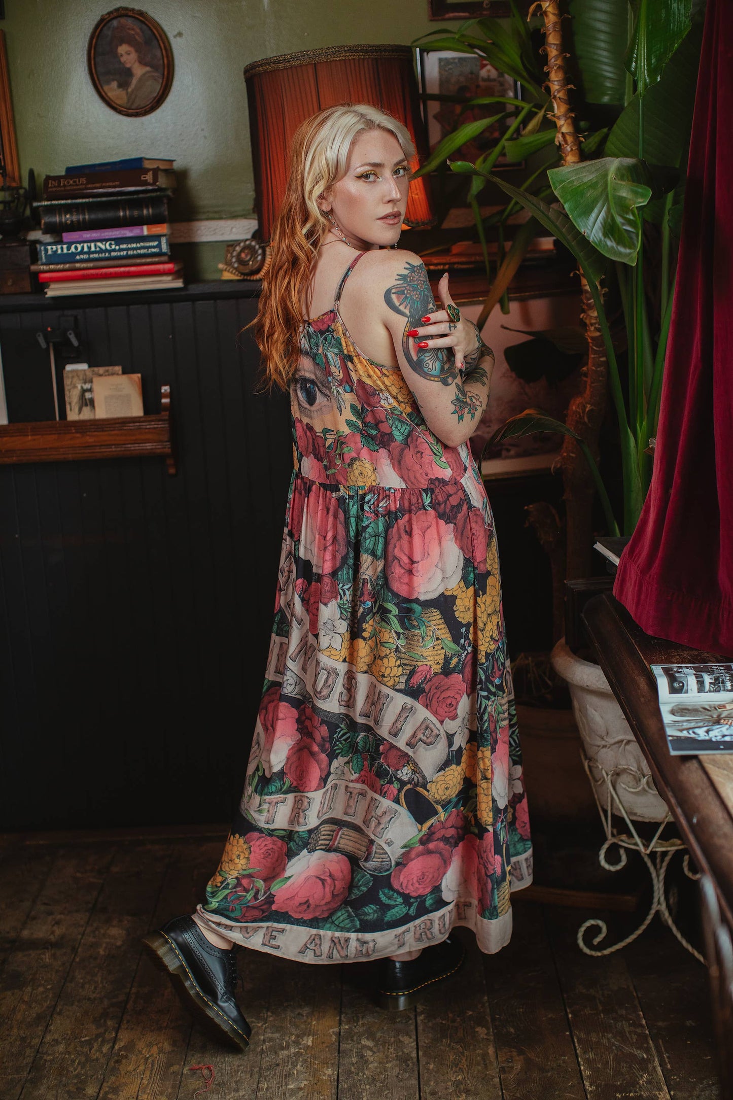 Friendship Love & Truth Bohéme Bamboo Slip Dress: S/M (fits approx. size 6-10)