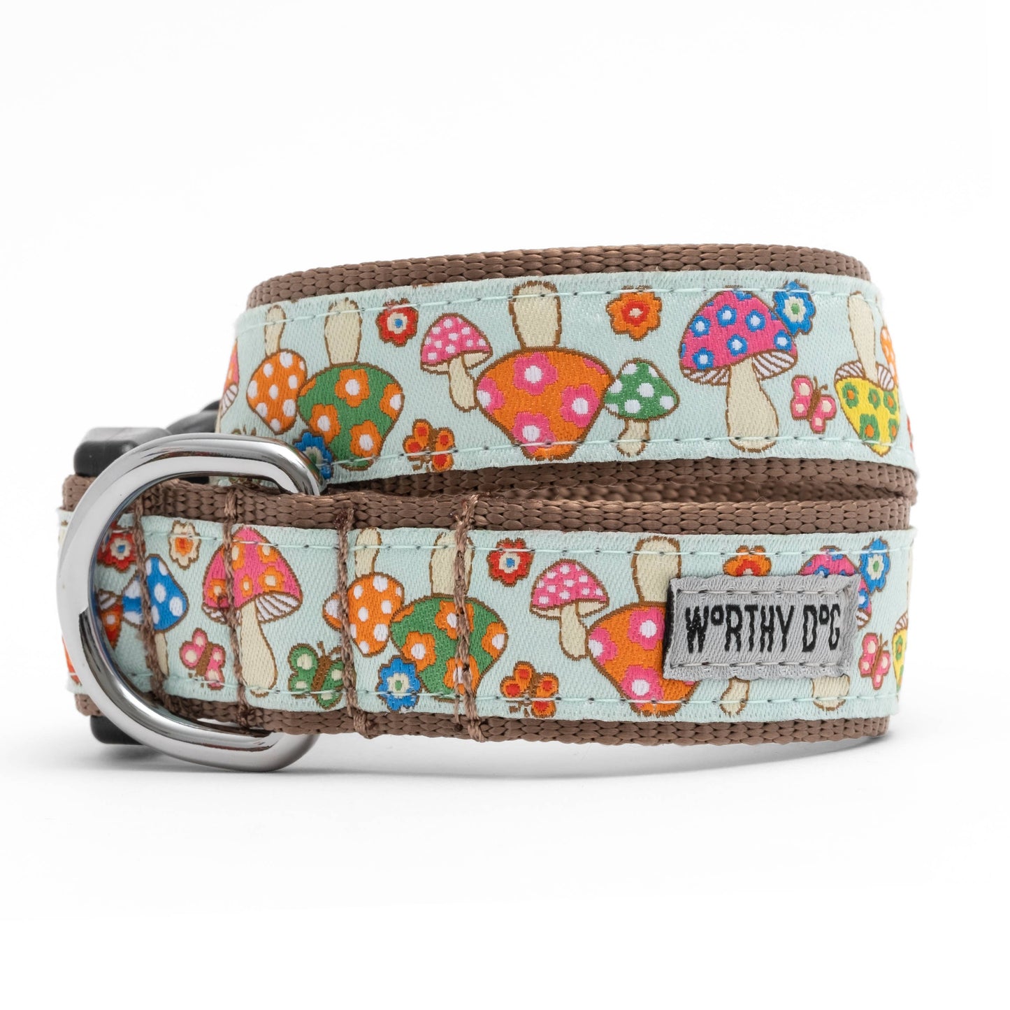 Mushrooms Collar: Green / X Large