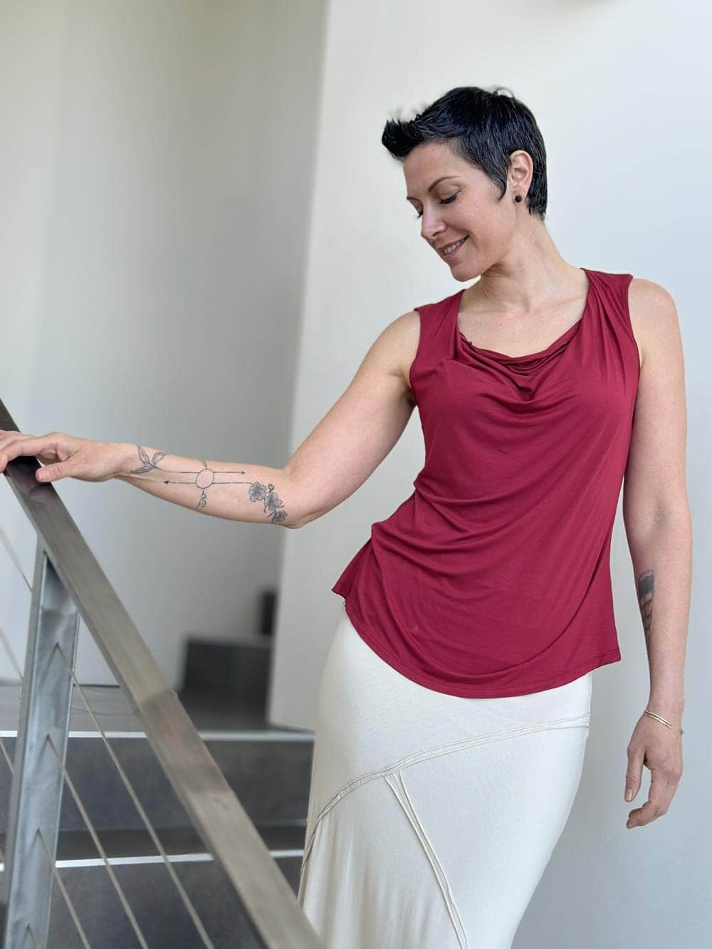 Carrie Top: L / Teal