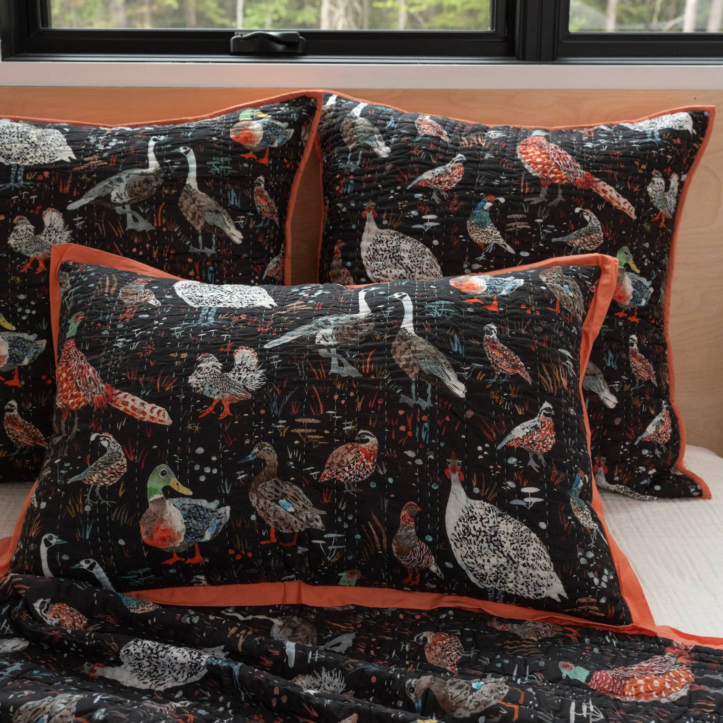 Quilted Throw- Bird Season