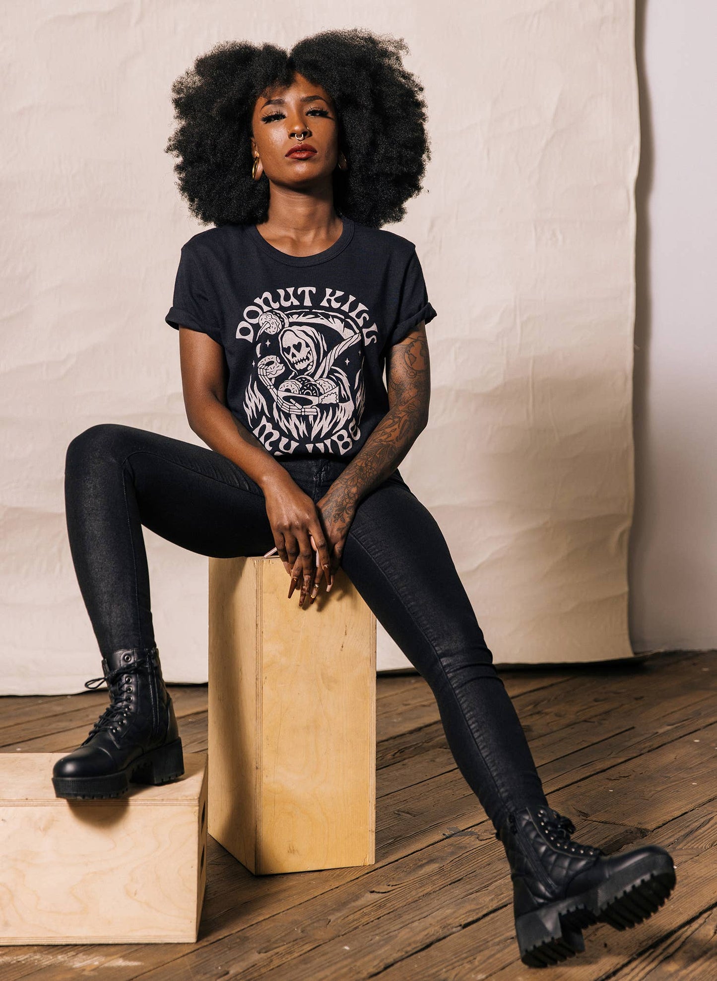 Donut Kill My Vibe T-Shirt: M