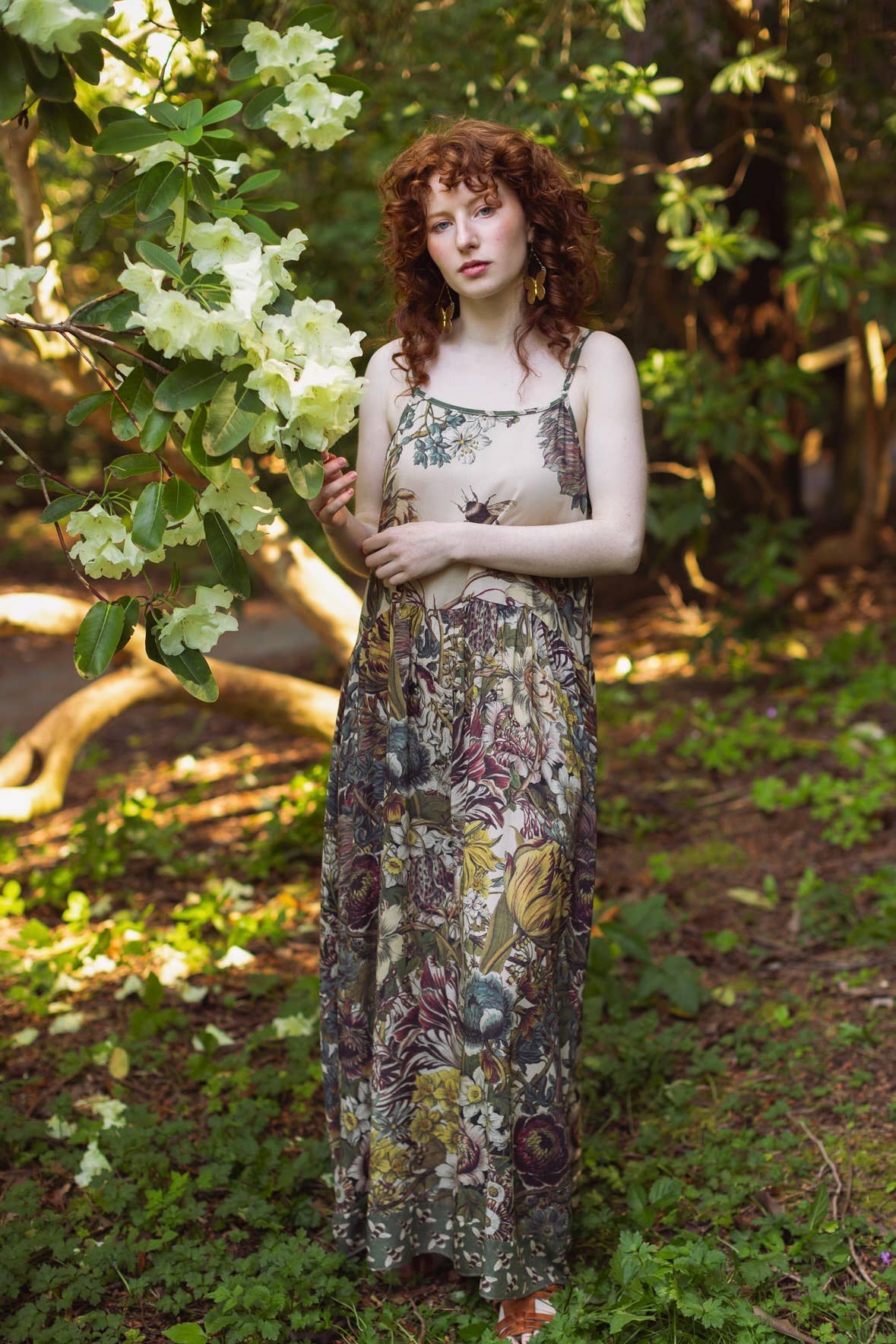 Love Grows Wild Bohéme Slip Dress With Bees: L/XL (fits approx. size 12-16)