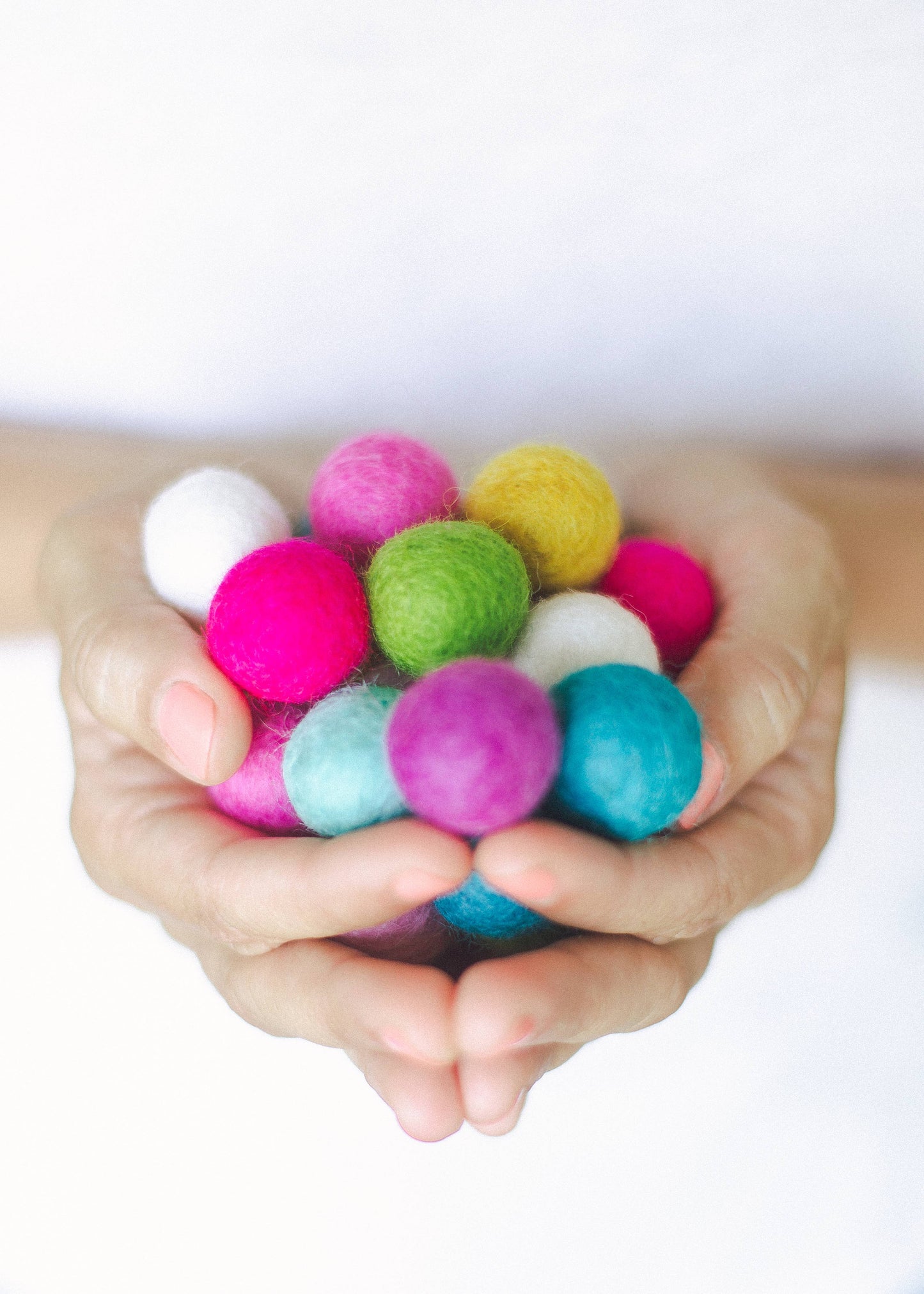 Wood Slingshot with 12 Felt Balls: Brights Assortment