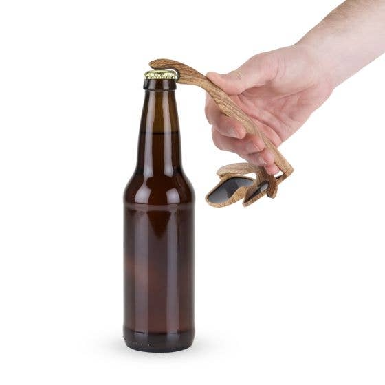Bottle Opener Sunglasses - Faux Wood
