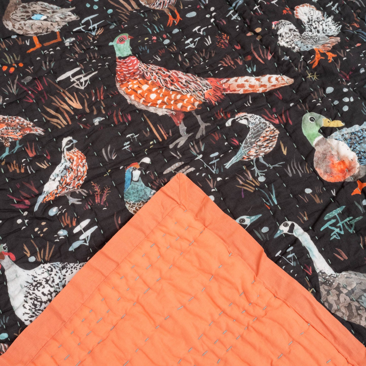 Quilted Throw- Bird Season