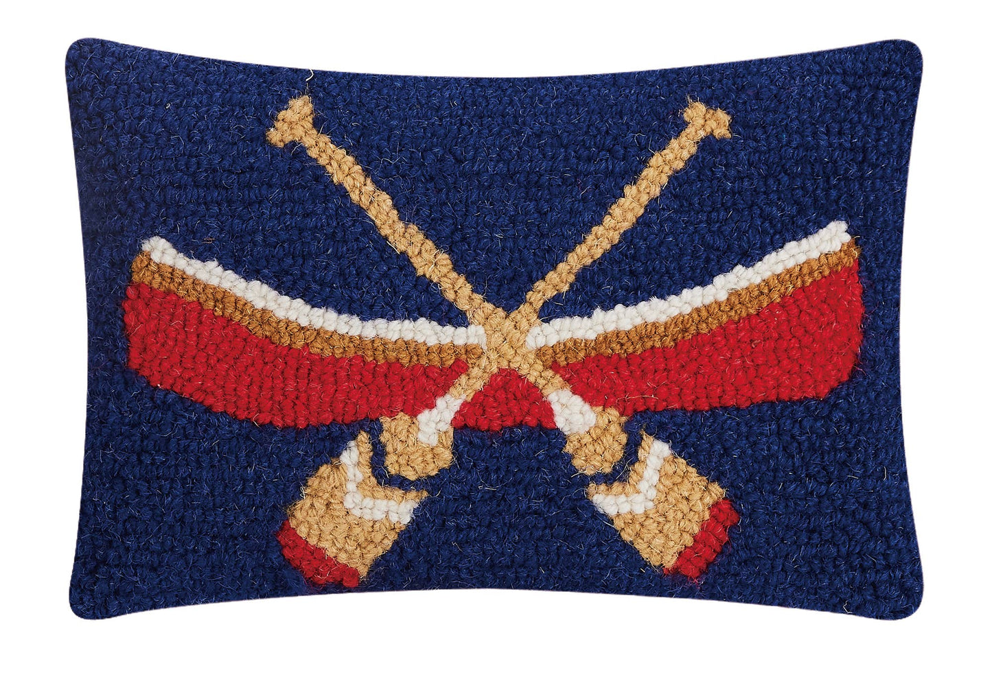 Canoe With Oars Hook Pillow