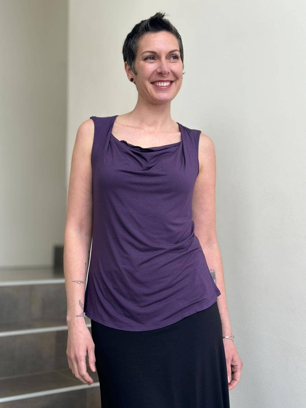 Carrie Top: L / Teal