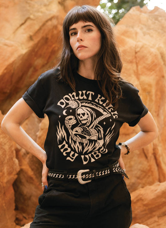 Donut Kill My Vibe T-Shirt: L